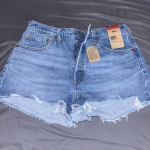 Levi's Light Blue Jean Shorts